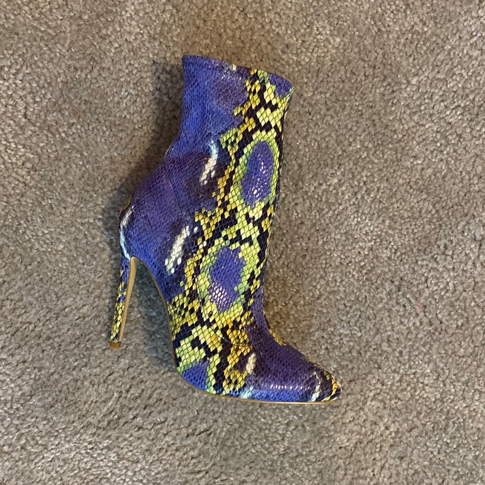 Snakeskin Booties